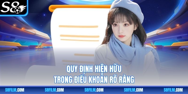 Quy định hiện hữu trong điều khoản rõ ràng