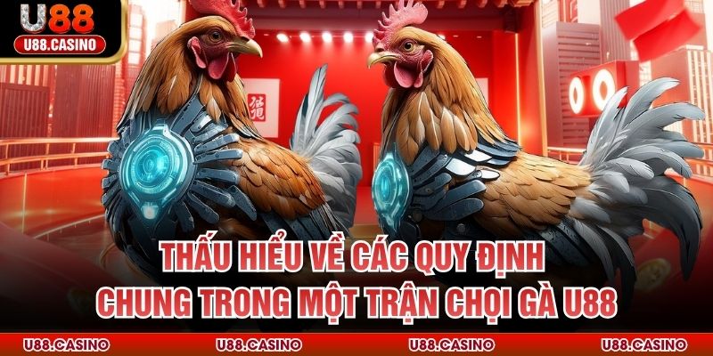 Thấu hiểu về các quy định chung trong một trận chọi gà U88