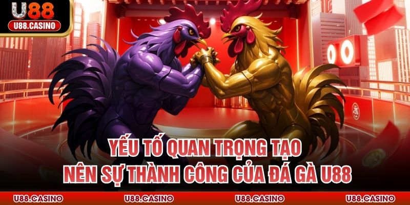 Yếu tố quan trọng tạo nên sự thành công của đá gà U88